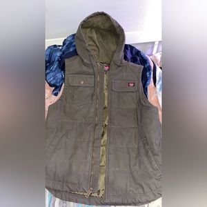 Wrangler canvas vest size large